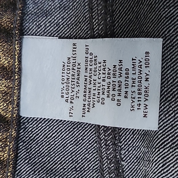 Skye's the Limit Shimmering Gold Jeans size 12 - Picture 5 of 8